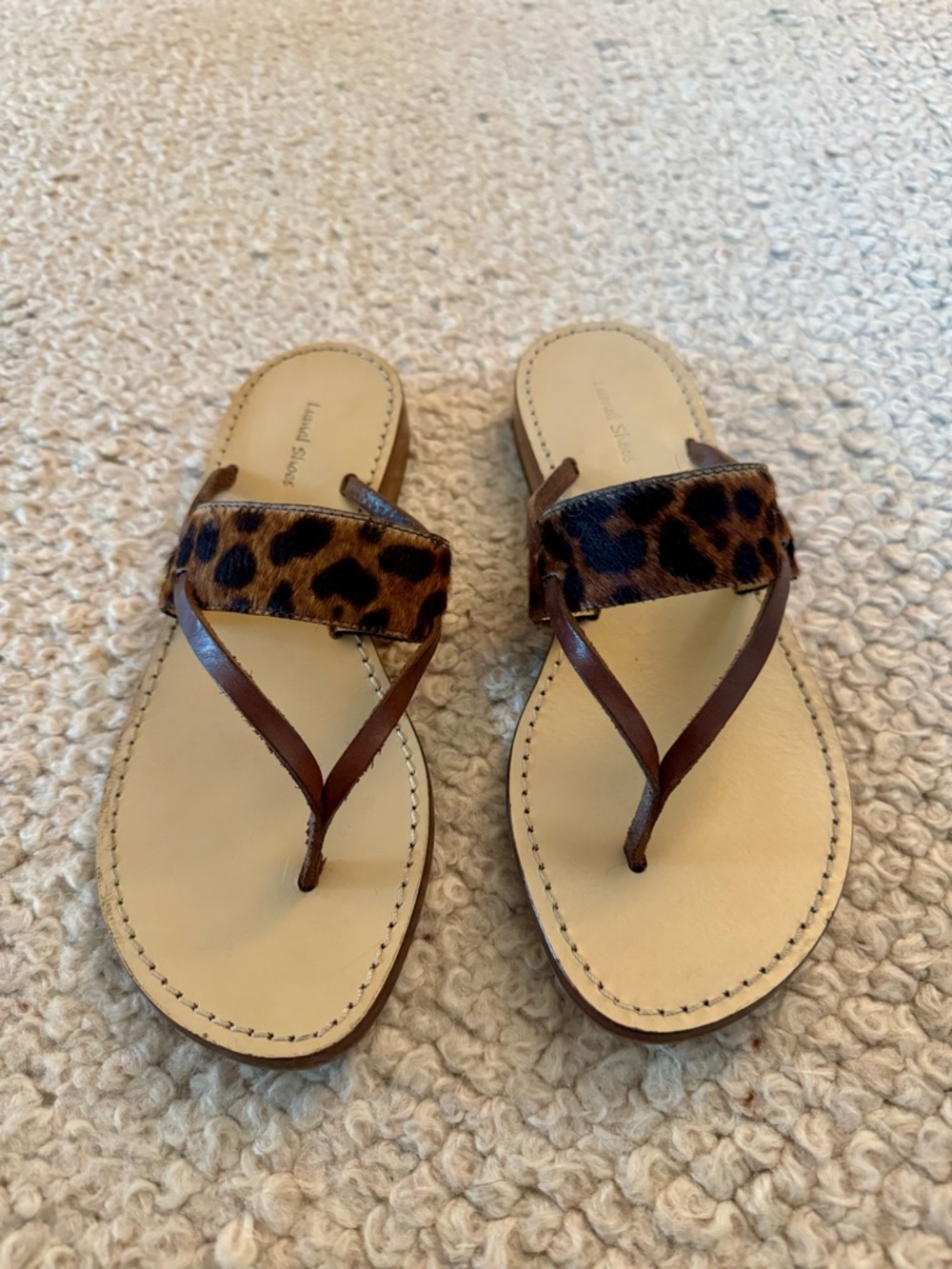 Leopard Print thong sandals